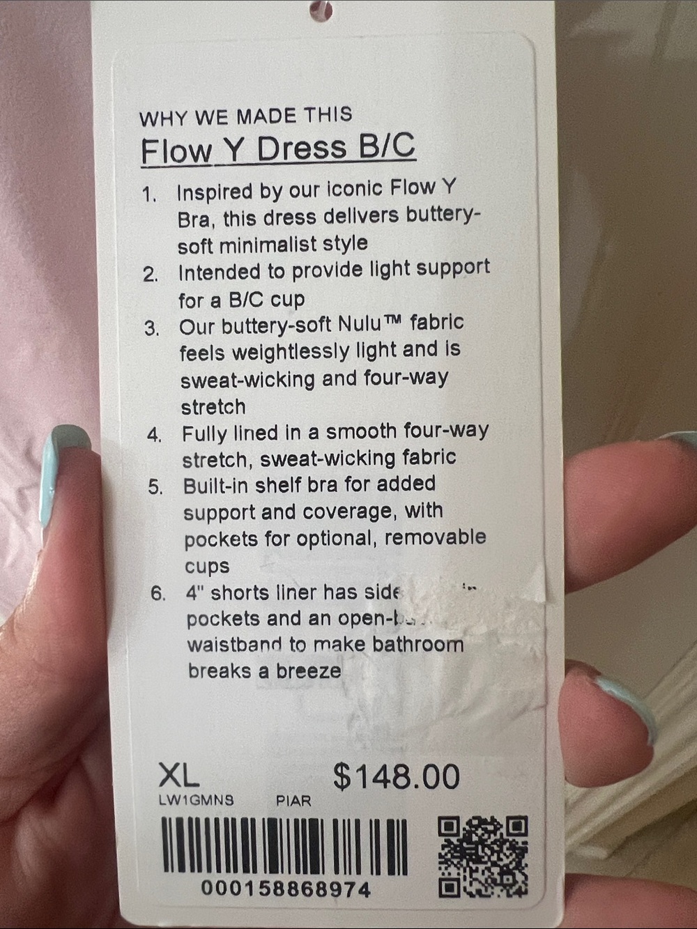 Lululemon Flow Y Dress B/C cup - Picture 5 of 8